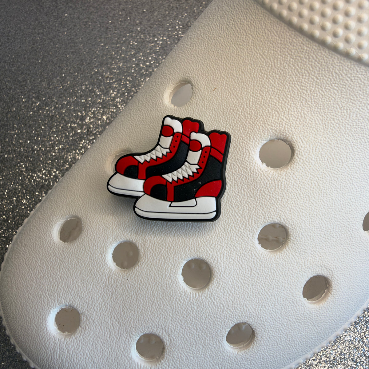 Ice Hockey Heated Rivalry inspired shoe charm collection