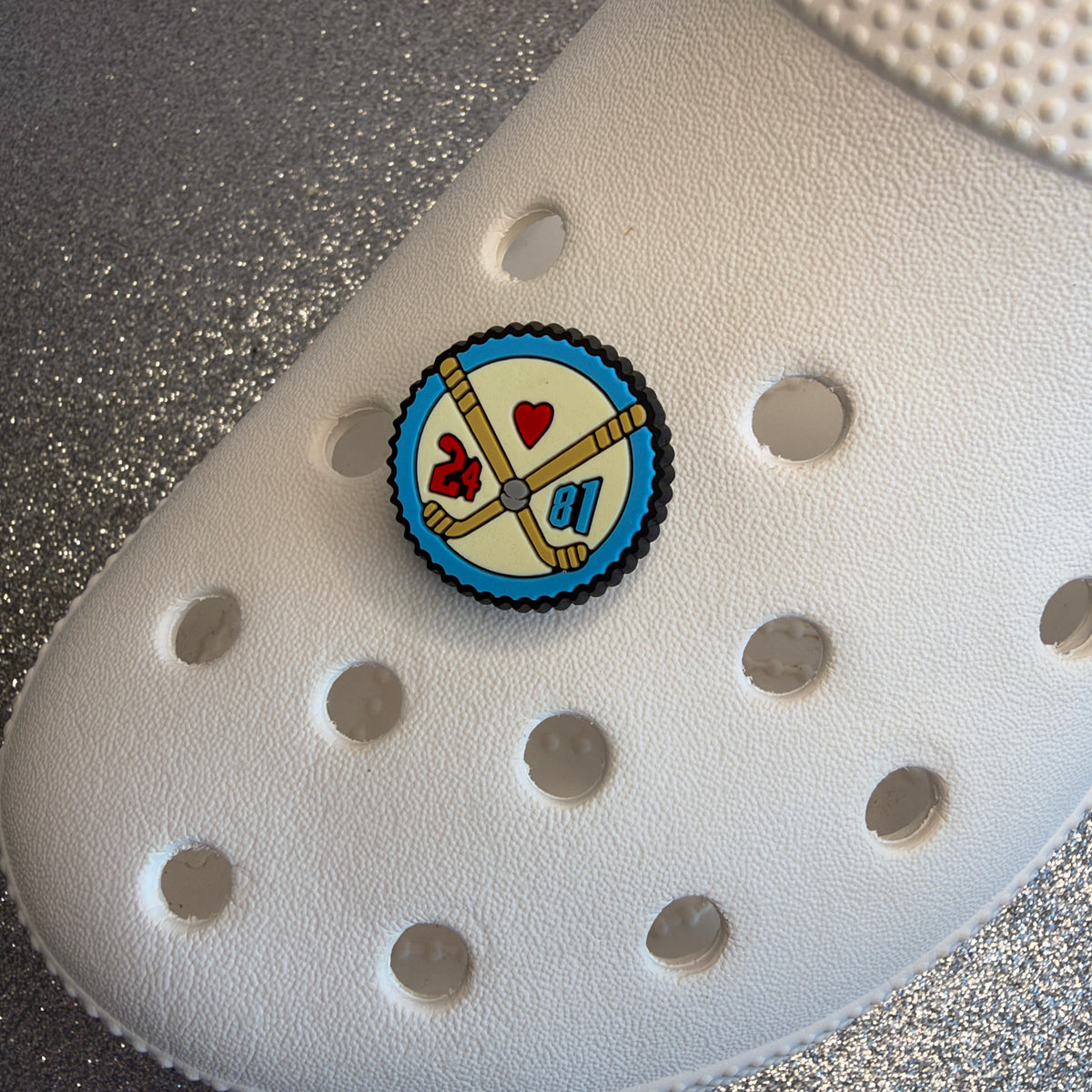 Ice Hockey Heated Rivalry inspired shoe charm collection