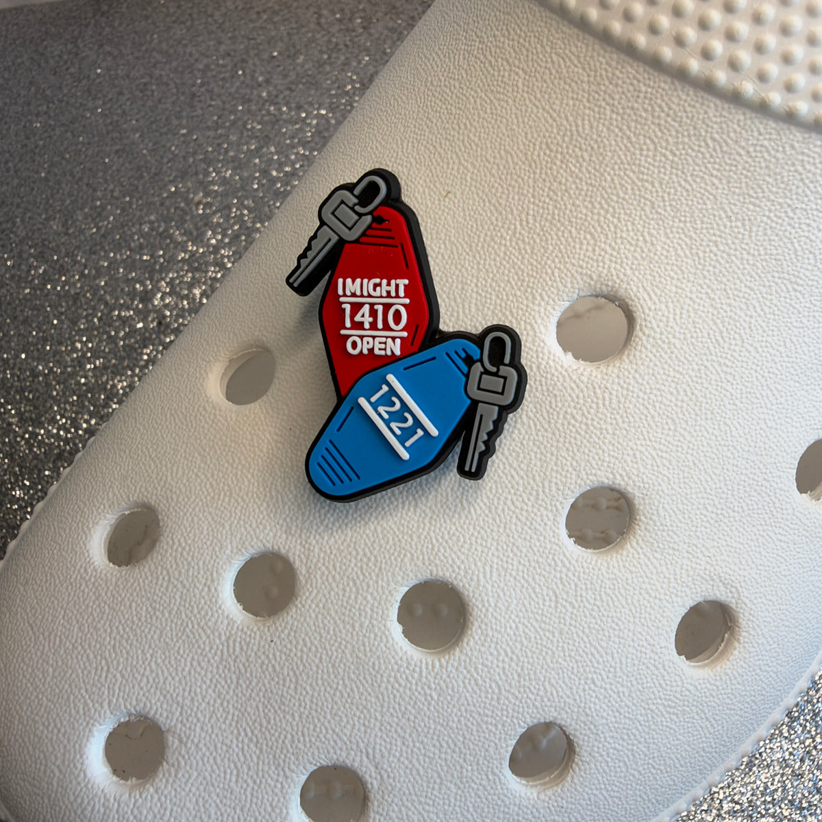 Ice Hockey Heated Rivalry inspired shoe charm collection