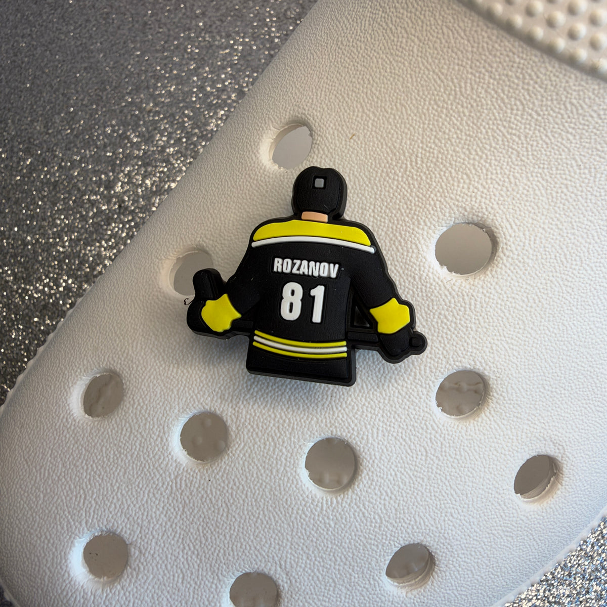 Ice Hockey Heated Rivalry inspired shoe charm collection