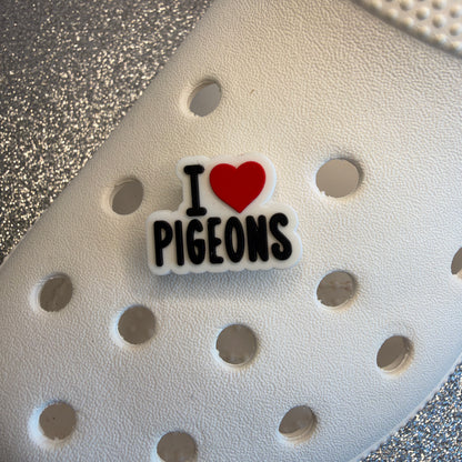Pigeon lovers shoe charm collection