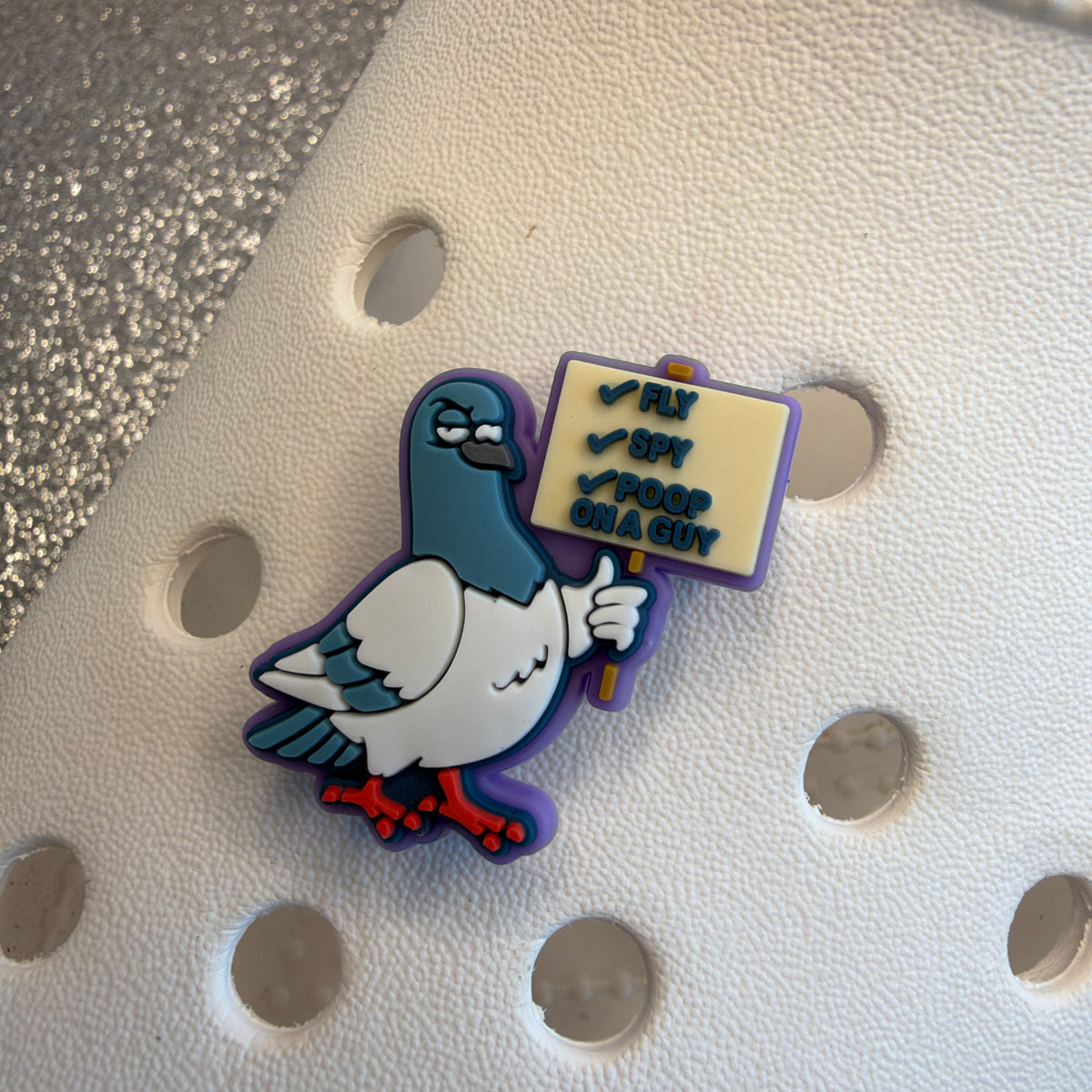 Pigeon lovers shoe charm collection