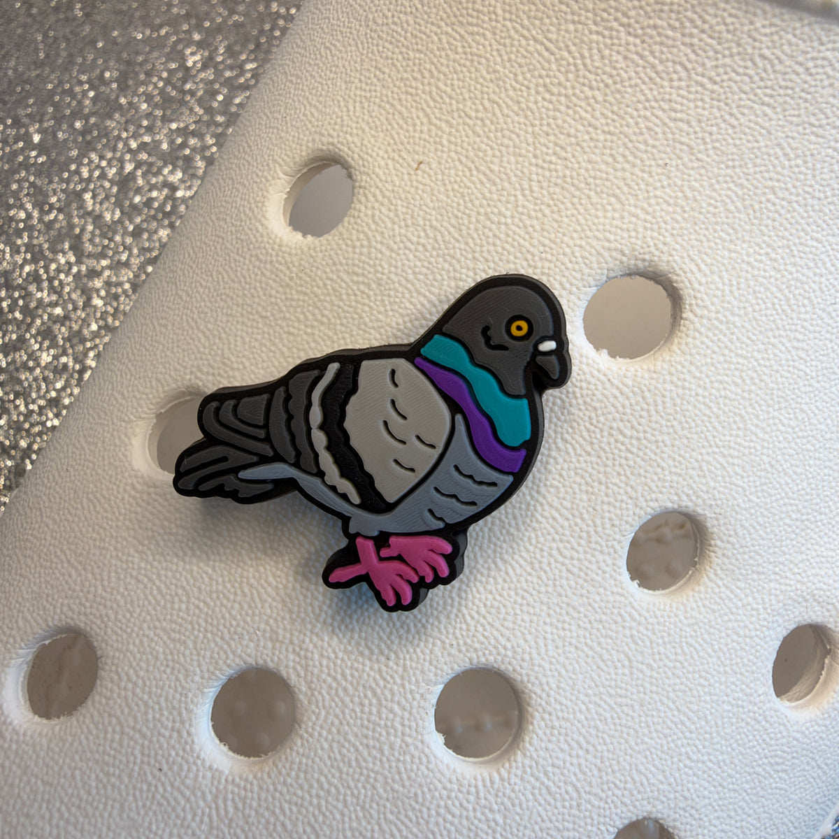 Pigeon lovers shoe charm collection