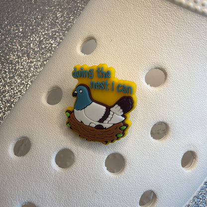 Pigeon lovers shoe charm collection