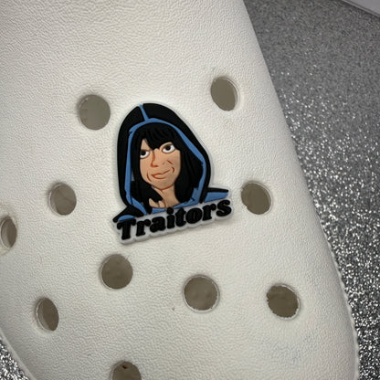 Traitors tv show shoe charm - Alan Carr