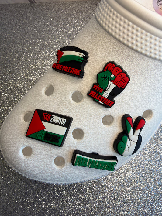 Free Palestine shoe charm collection - profits donated