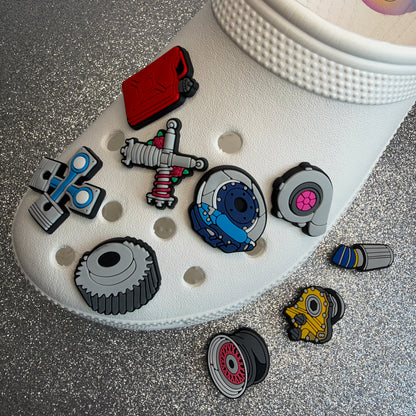 Mechanic car shoe charm collection