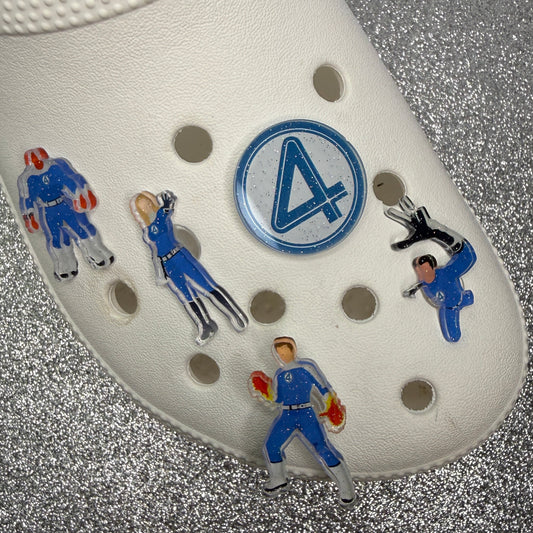 Superhero four- RESIN shoe charm collection