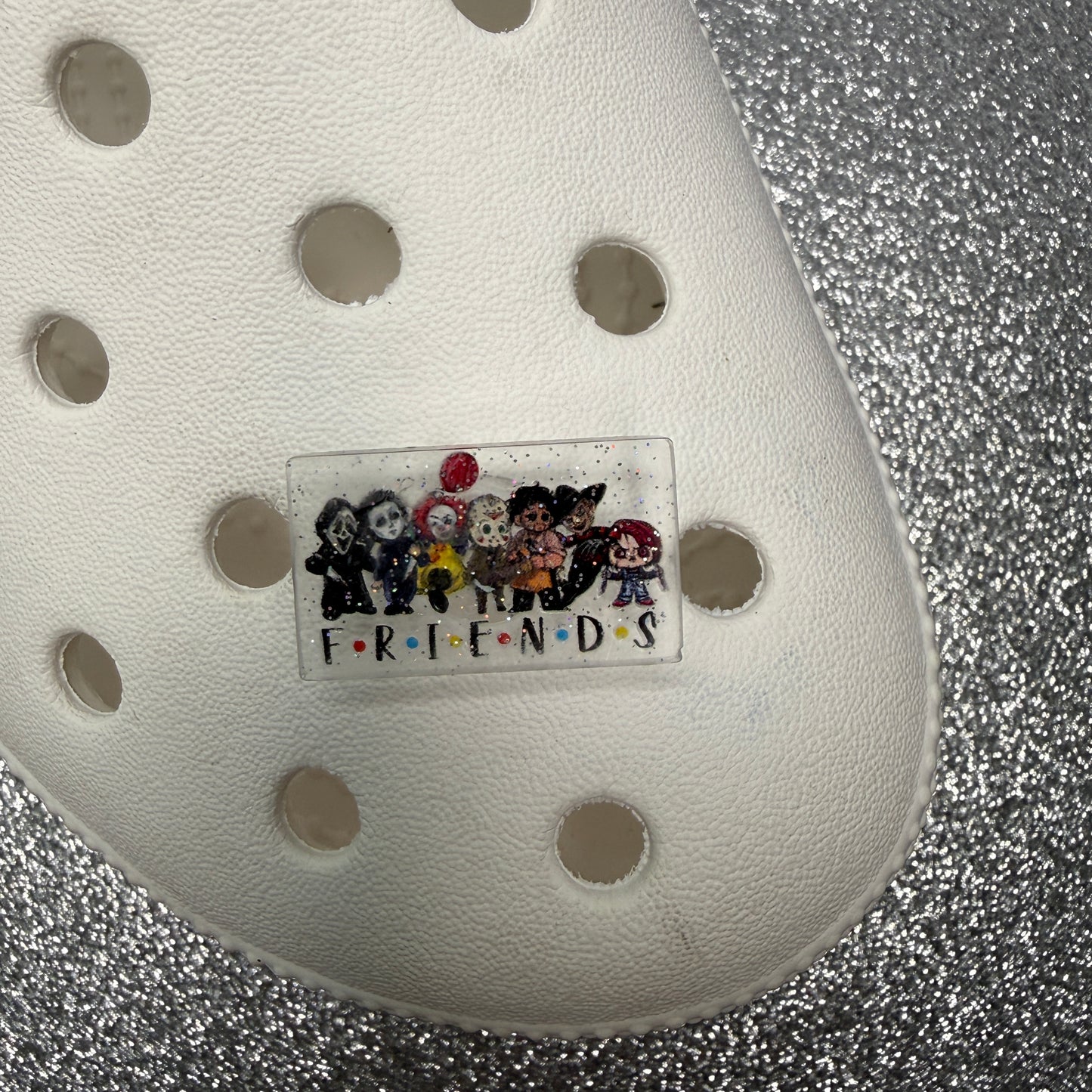 Ghost face / Horror Character RESIN Sparkle shoe charm collection