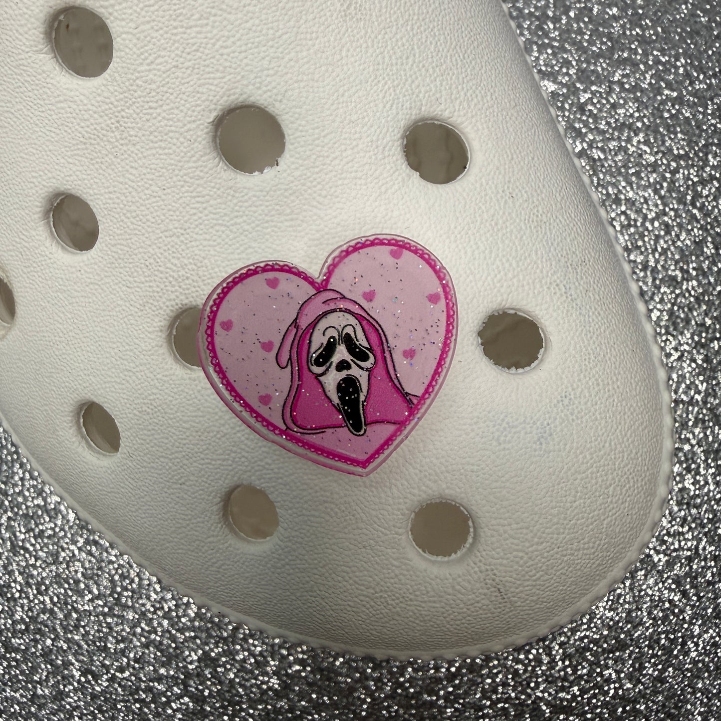 Ghost face / Horror Character RESIN Sparkle shoe charm collection