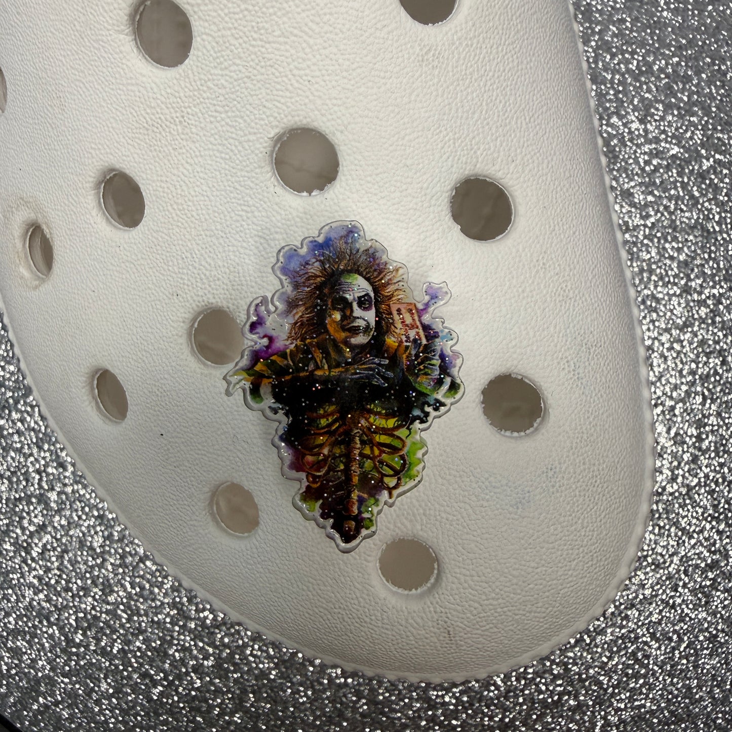 Ghost face / Horror Character RESIN Sparkle shoe charm collection