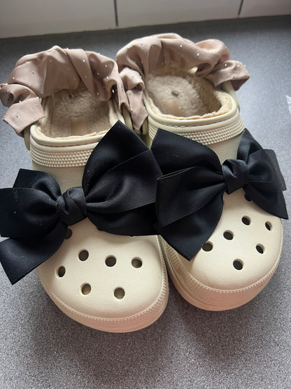 x2 clog bows - multiple colours COMES IN PAIRS