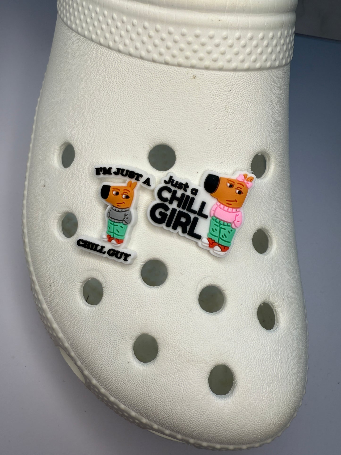 Just a chill guy / just a chill girl shoe charm collection