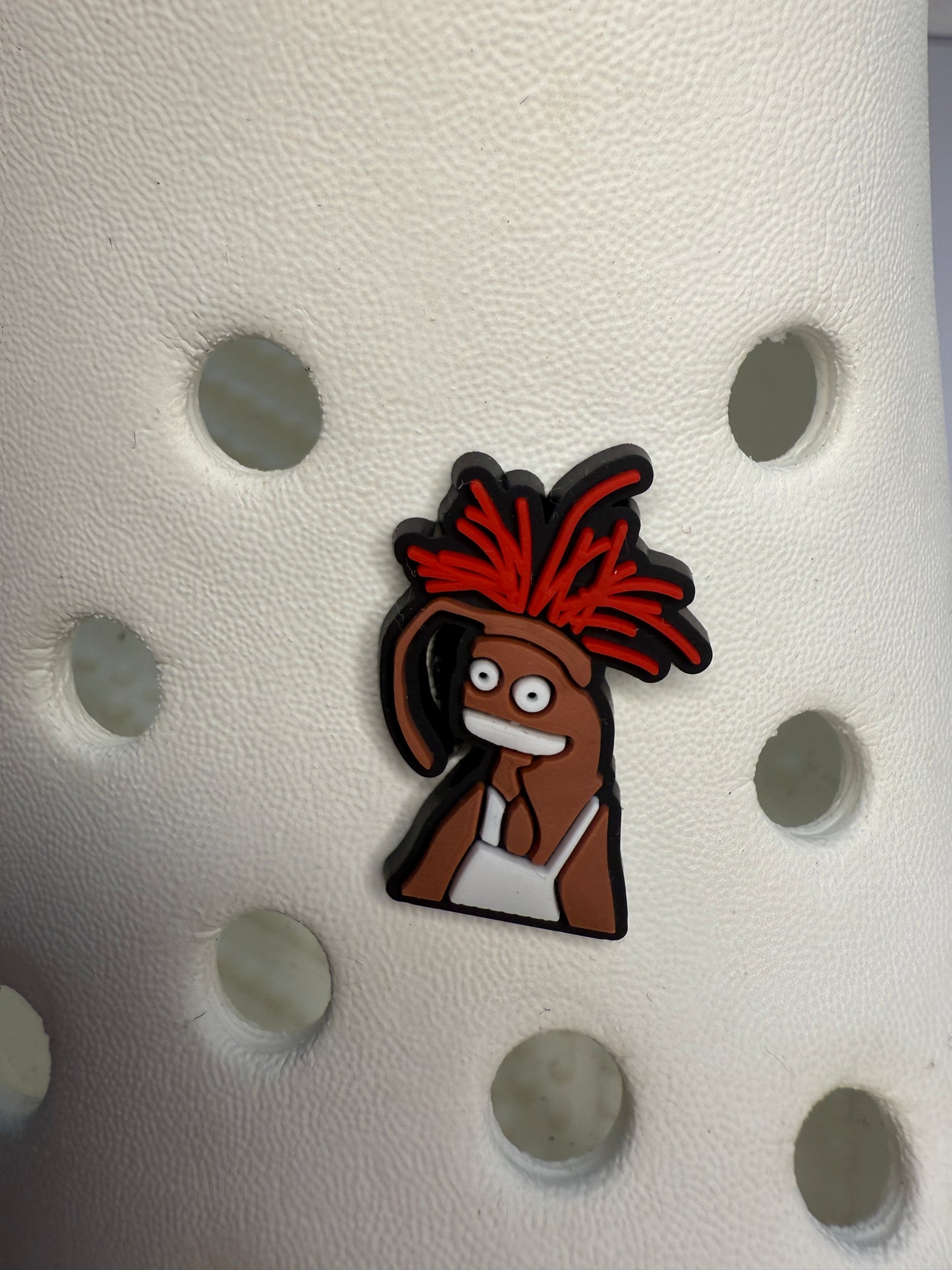 Muppet meme shoe charm - Pepe the king prawn