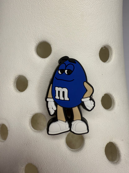 Individual Coloured chocolate M shoe charms