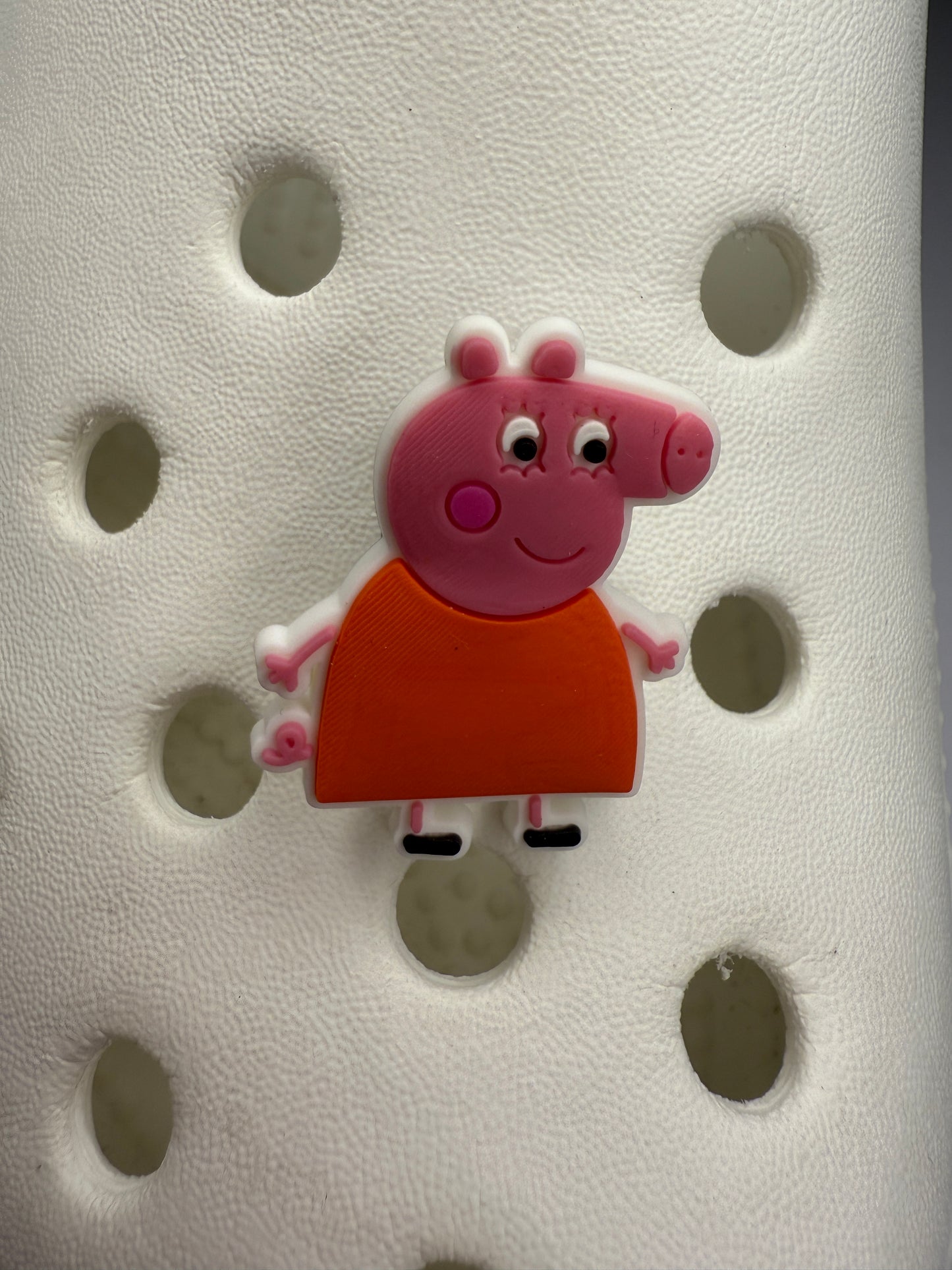 Pig family shoe charm collection