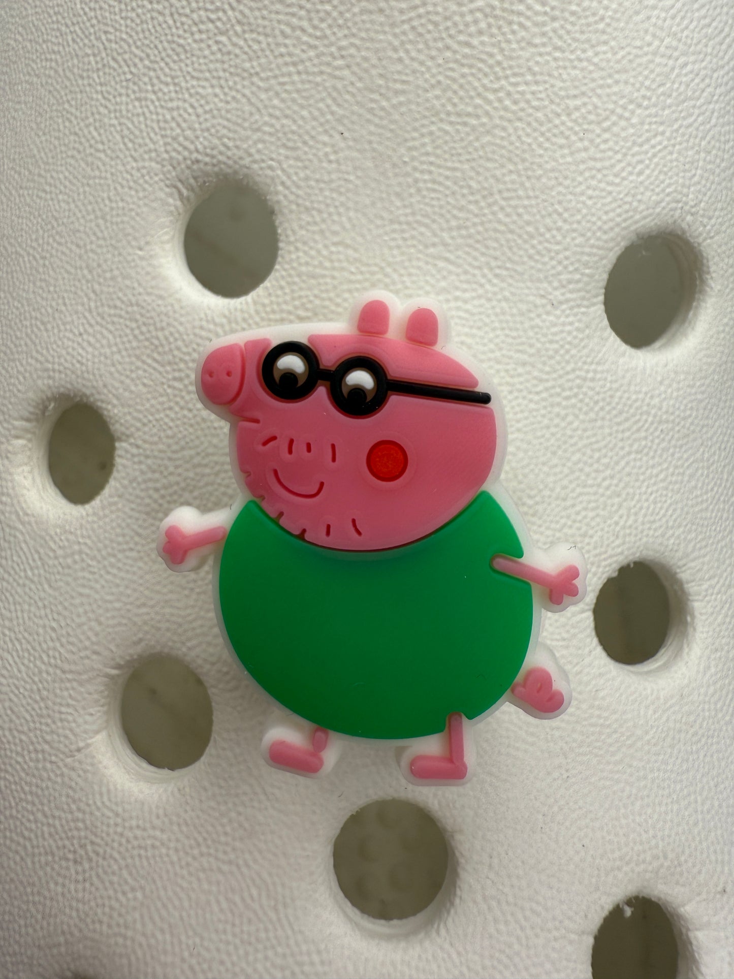 Pig family shoe charm collection