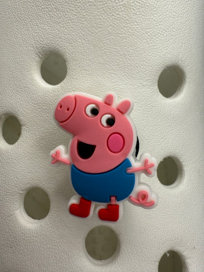 Pig family shoe charm collection