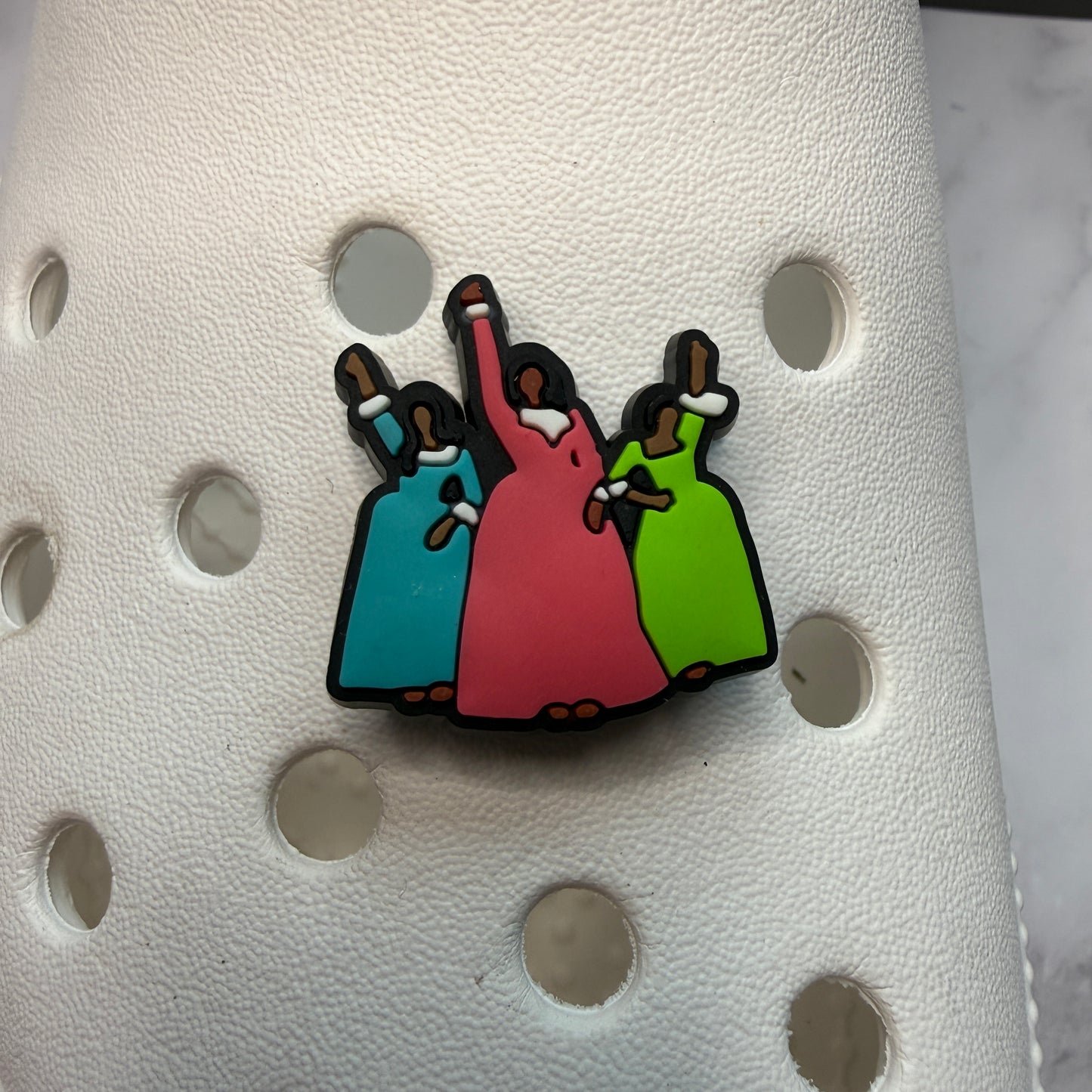 Hamilton musical shoe charm bundle - schuyler sisters