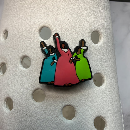 Hamilton musical shoe charm bundle - schuyler sisters