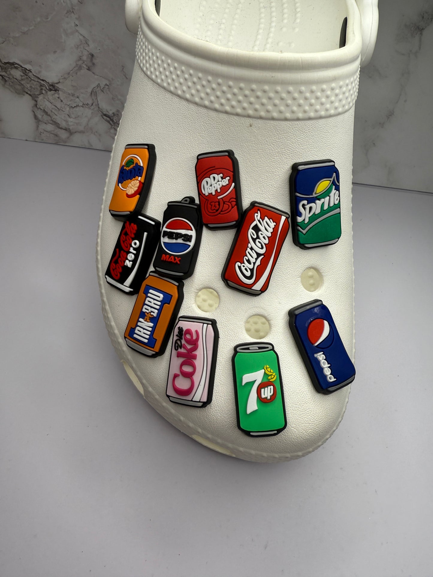 Canned pop Drink shoe charm collection