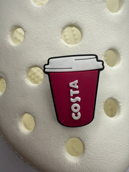 Hot drink shoe charm collection
