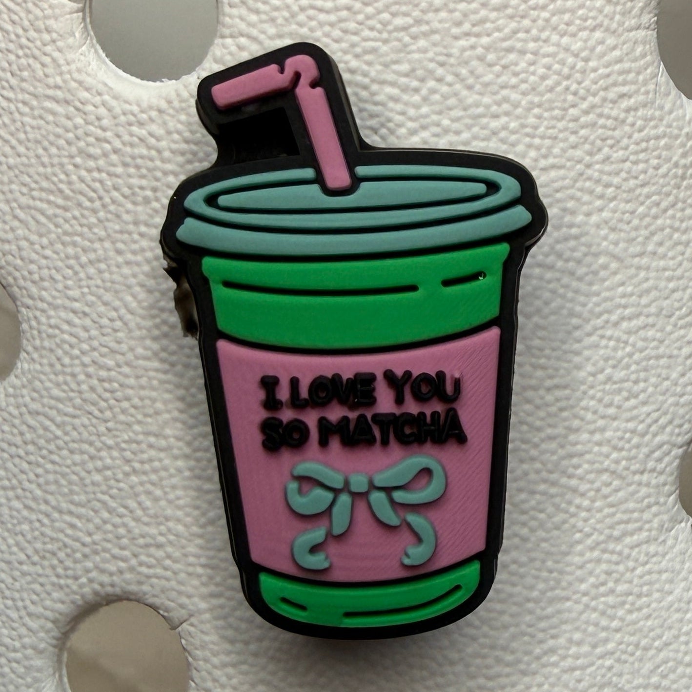 Matcha green tea lover shoe charm collection