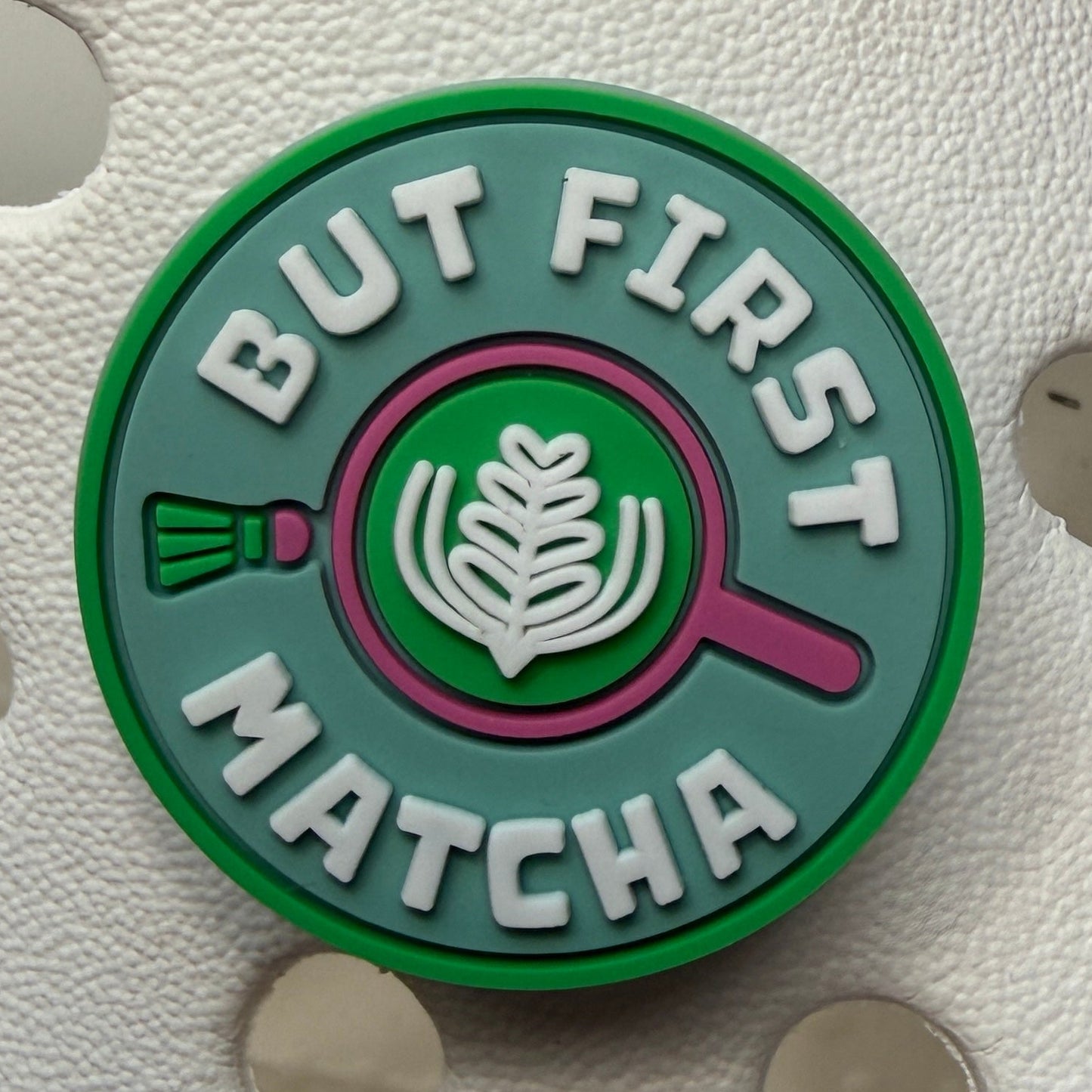 Matcha green tea lover shoe charm collection