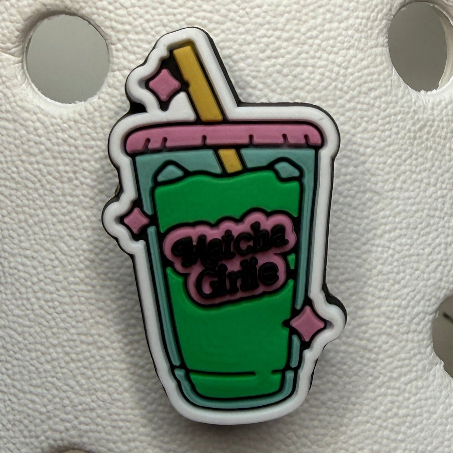 Matcha green tea lover shoe charm collection