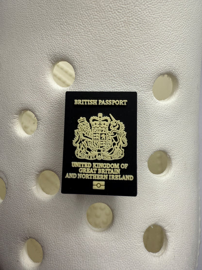 Passport shoe charm collection - UK Australia and USA. Travel/Holiday/Vacation