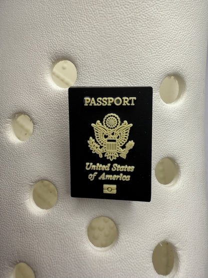 Passport shoe charm collection - UK Australia and USA. Travel/Holiday/Vacation