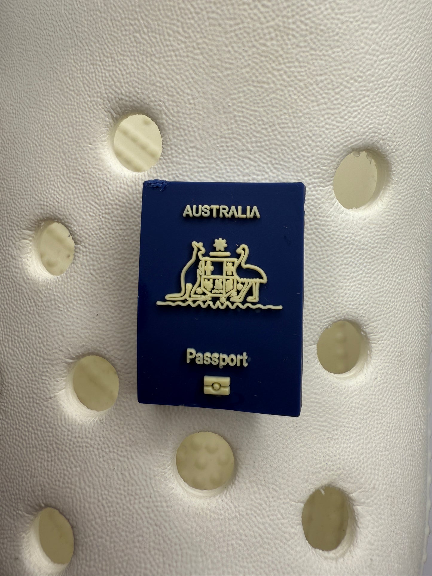 Passport shoe charm collection - UK Australia and USA. Travel/Holiday/Vacation