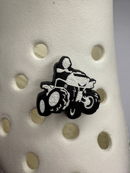 Quad biking shoe charm collection