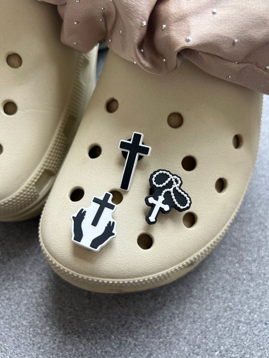 Christian / Jesus cross shoe charm collection