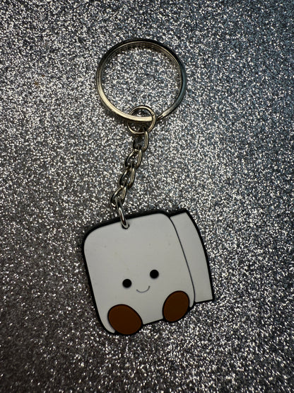 Large and small KEYRINGS - teddy collection custom/handmade