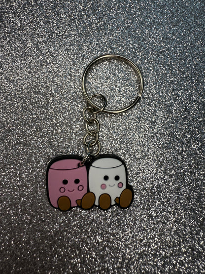 Large and small KEYRINGS - teddy collection custom/handmade