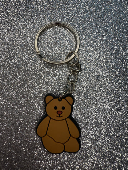 Large and small KEYRINGS - teddy collection custom/handmade