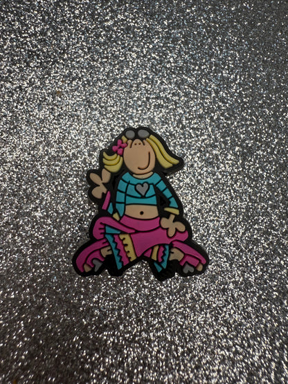 Groovy chick shoe charm collection