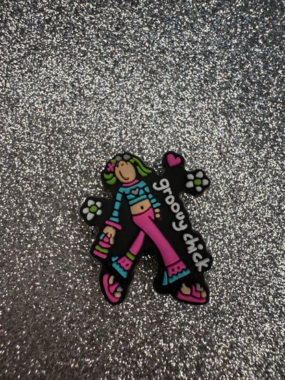 Groovy chick shoe charm collection