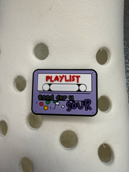 Olivia Rodrigo Guts tour / sour shoe charm collection