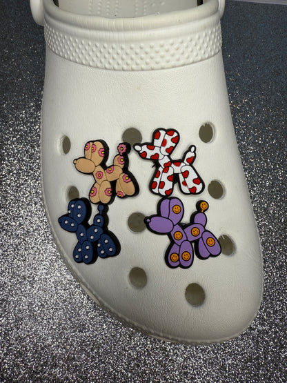 Pattern balloon dog shoe charm collection
