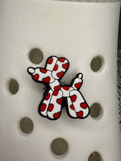 Pattern balloon dog shoe charm collection