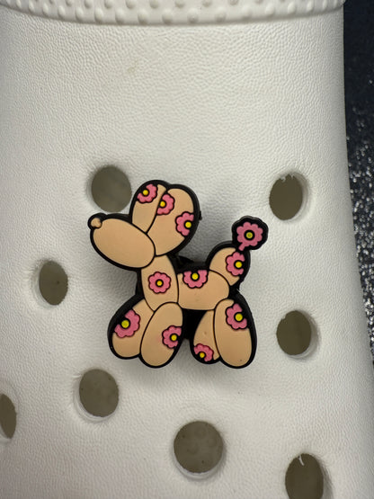 Pattern balloon dog shoe charm collection