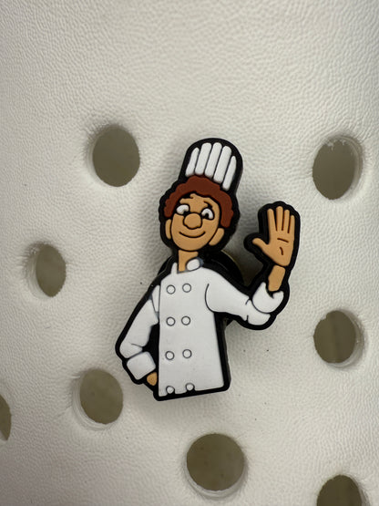 Cartoon rat chef movie shoe charm bundle