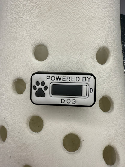 Powered by... shoe charm collection. Dogs, energy drink, coffee, beer, cats,
