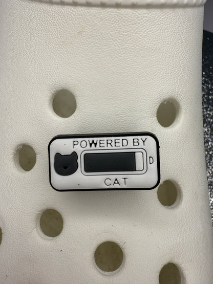 Powered by... shoe charm collection. Dogs, energy drink, coffee, beer, cats,