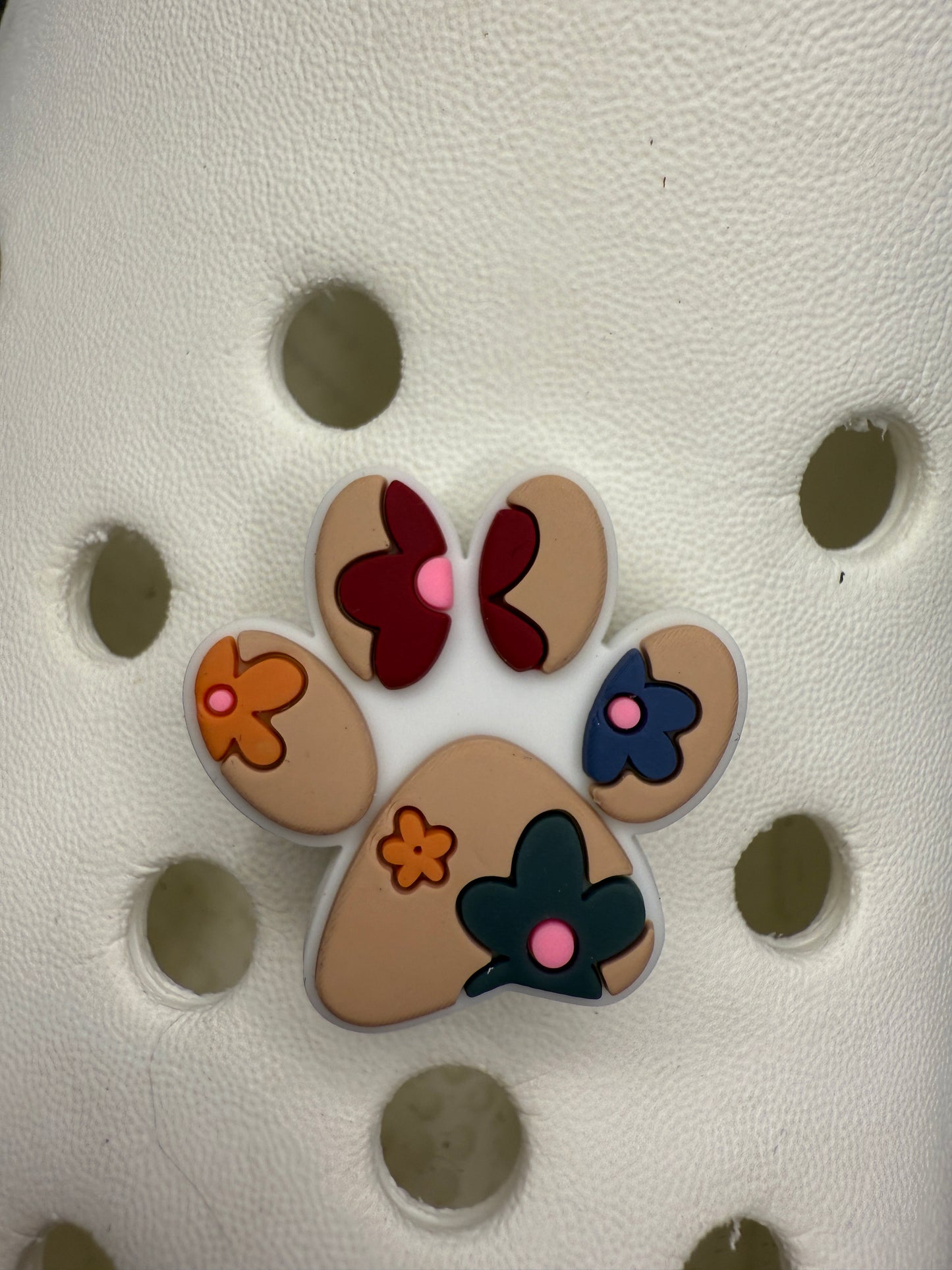 Pattern paw print shoe charms - dogs, adopt don't shop, dog mum