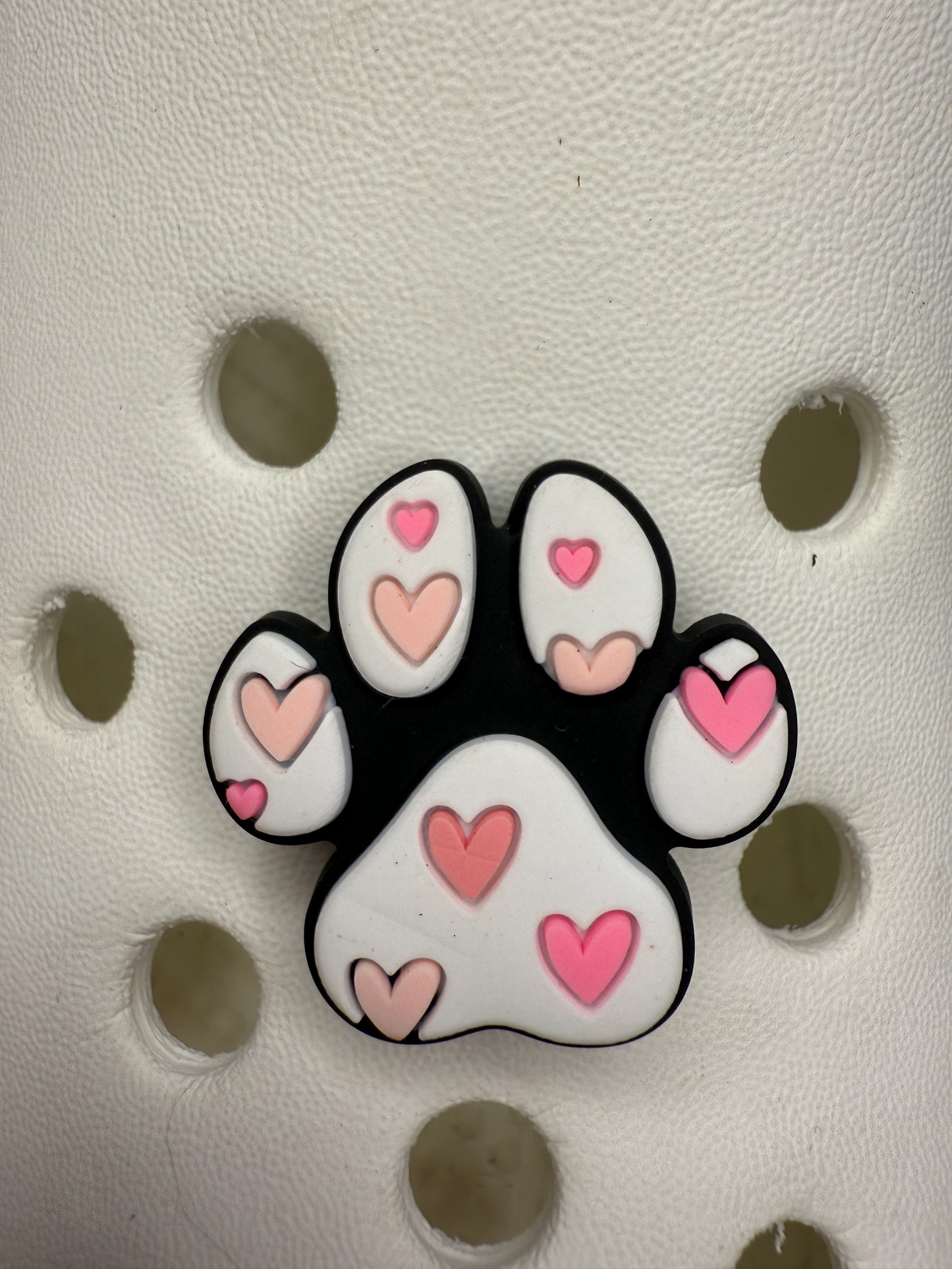 Pattern paw print shoe charms - dogs, adopt don't shop, dog mum