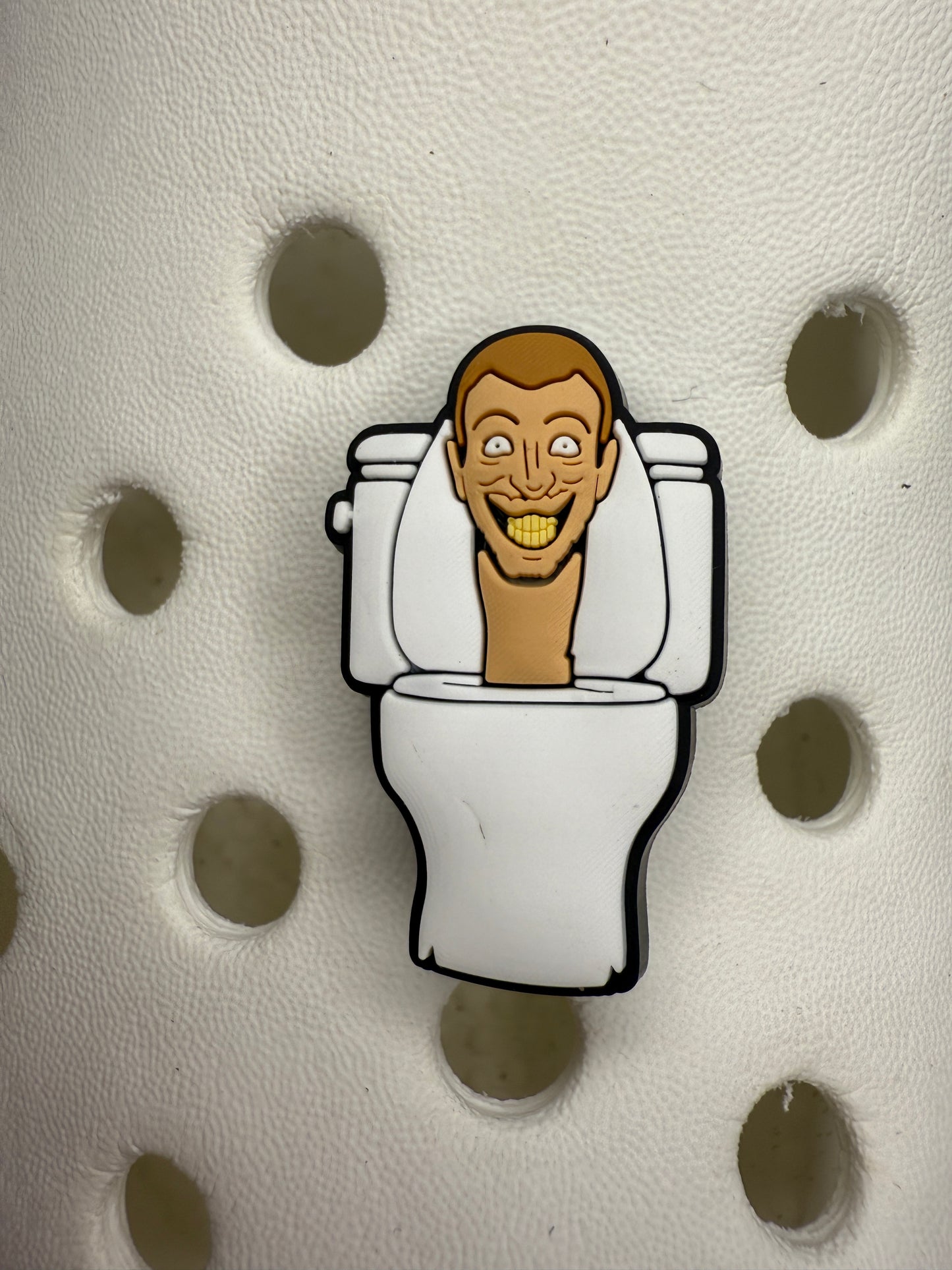 Skibidi toilet shoe charm