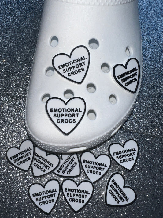 Emotional support shoe charm